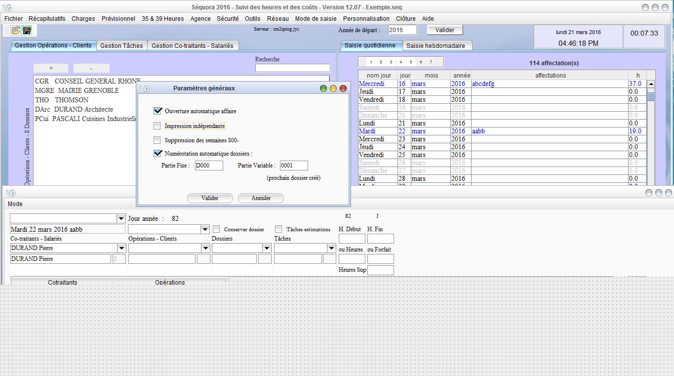 pointage des heures 12.07