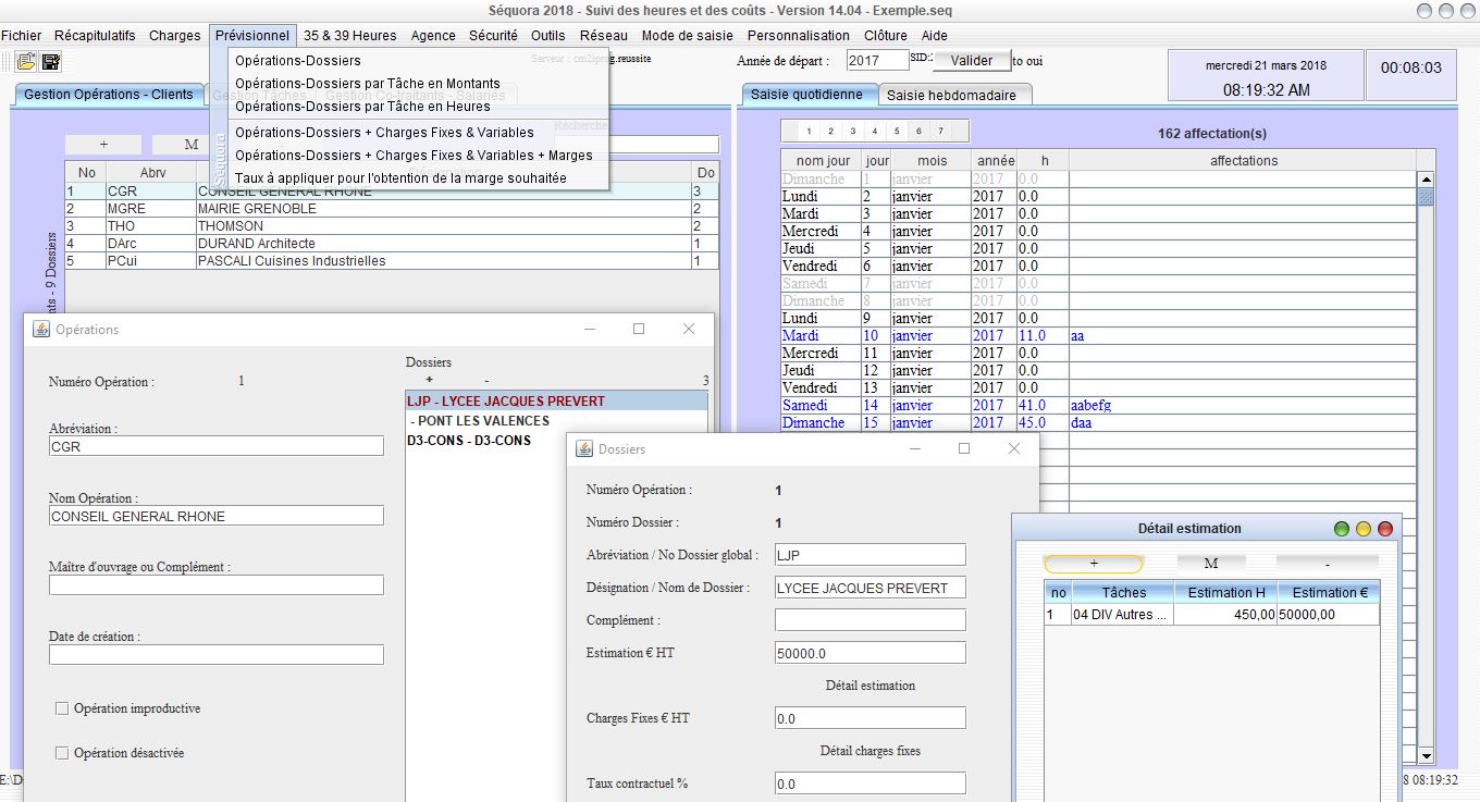 mise à jour gestion des temps et pointage des heures mac et pc V14.04